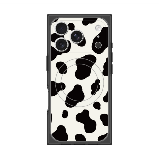 Premium Square Case with MagSafe［ Cow - White ］