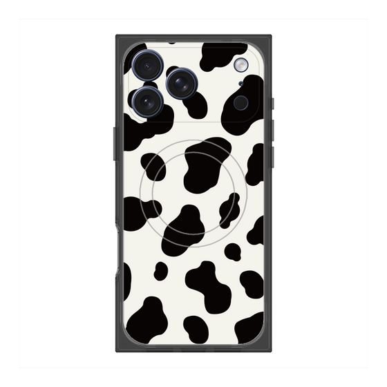 Premium Square Case with MagSafe［ Cow - White ］