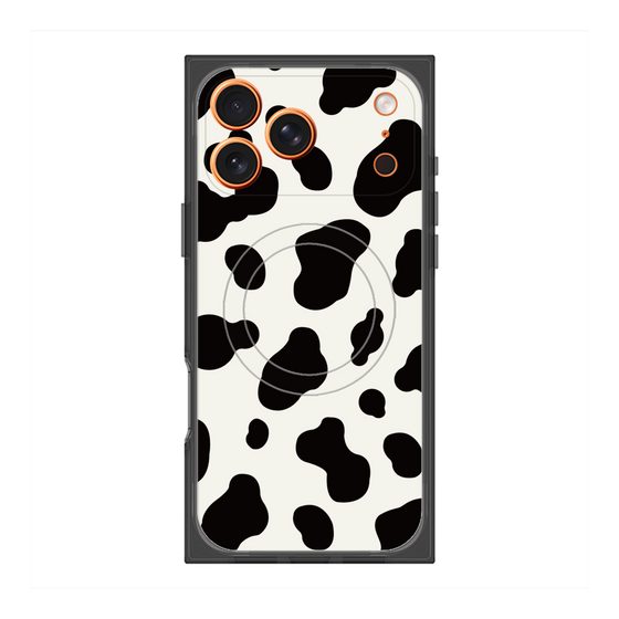 Premium Square Case with MagSafe［ Cow - White ］