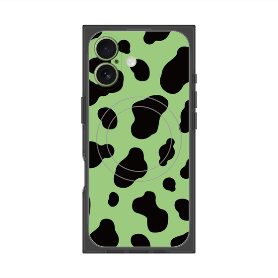 Premium Square Case with MagSafe［ Cow - Green ］