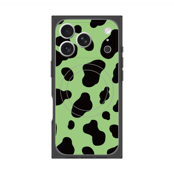 Premium Square Case with MagSafe［ Cow - Green ］