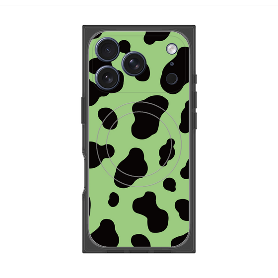 Premium Square Case with MagSafe［ Cow - Green ］
