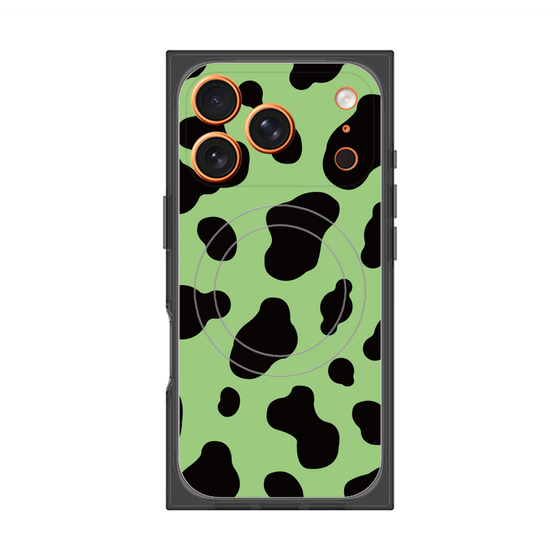Premium Square Case with MagSafe［ Cow - Green ］