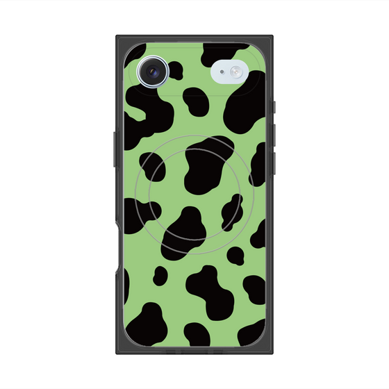 Premium Square Case with MagSafe［ Cow - Green ］