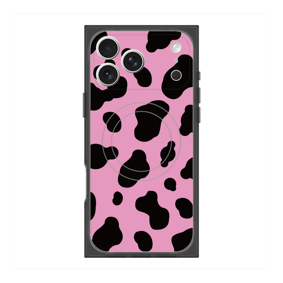 Premium Square Case with MagSafe［ Cow - Pink ］