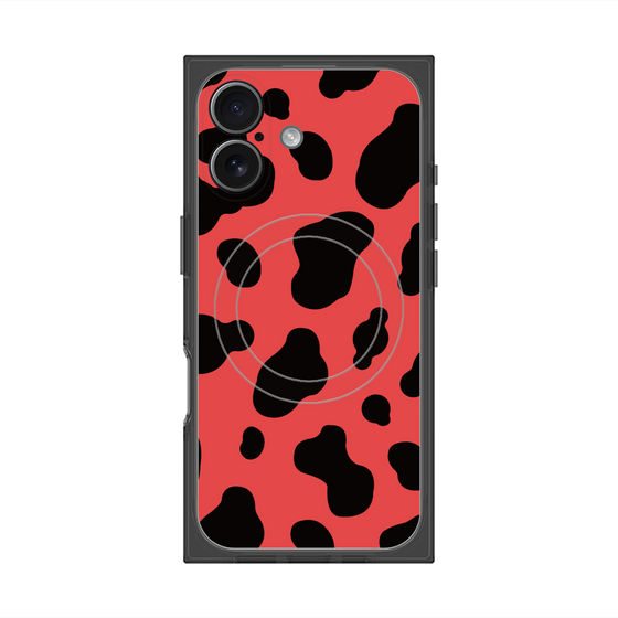 Premium Square Case with MagSafe［ Cow - Red ］