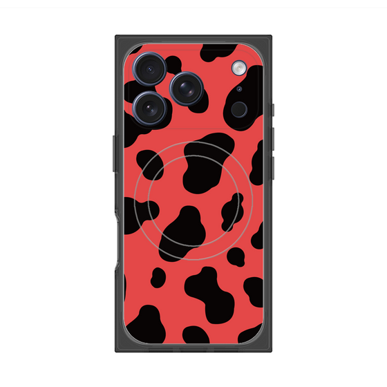 Premium Square Case with MagSafe［ Cow - Red ］