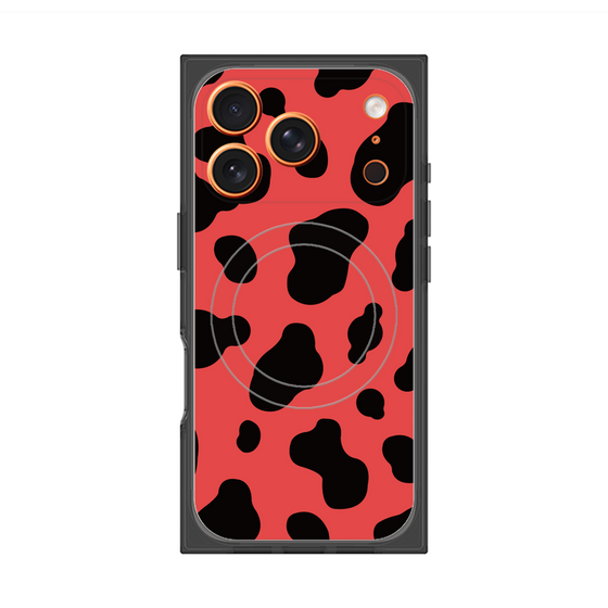 Premium Square Case with MagSafe［ Cow - Red ］