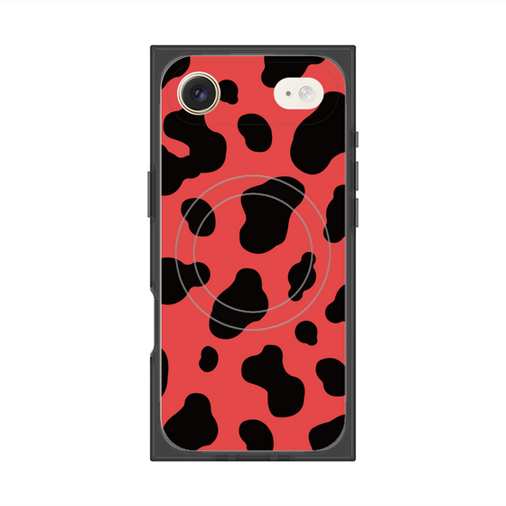 Premium Square Case with MagSafe［ Cow - Red ］