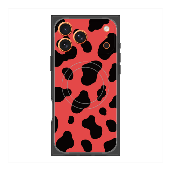 Premium Square Case with MagSafe［ Cow - Red ］