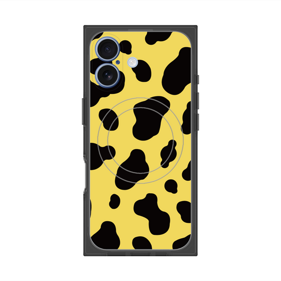 Premium Square Case with MagSafe［ Cow - Yellow ］