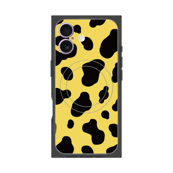 Premium Square Case with MagSafe［ Cow - Yellow ］