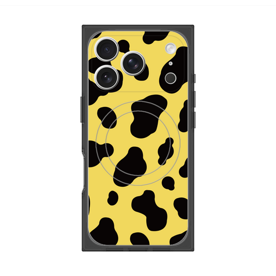 Premium Square Case with MagSafe［ Cow - Yellow ］
