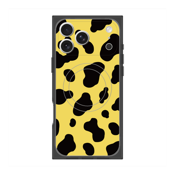 Premium Square Case with MagSafe［ Cow - Yellow ］