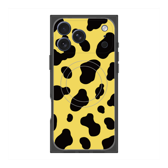 Premium Square Case with MagSafe［ Cow - Yellow ］