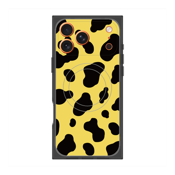 Premium Square Case with MagSafe［ Cow - Yellow ］