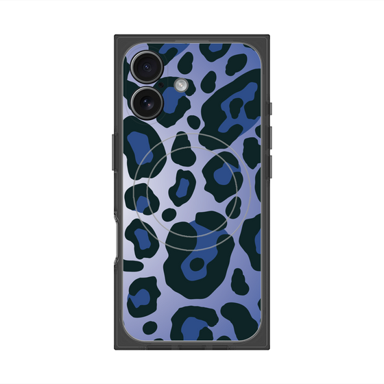 Premium Square Case with MagSafe［ Leopard - Blue ］
