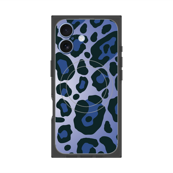 Premium Square Case with MagSafe［ Leopard - Blue ］
