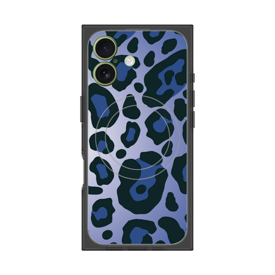 Premium Square Case with MagSafe［ Leopard - Blue ］