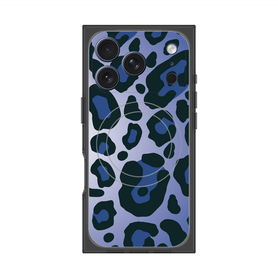 Premium Square Case with MagSafe［ Leopard - Blue ］