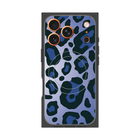 Premium Square Case with MagSafe［ Leopard - Blue ］