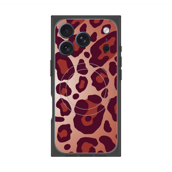 Premium Square Case with MagSafe［ Leopard - Red ］