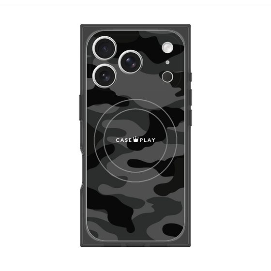 Premium Square Case with MagSafe［ Camouflage - Black ］