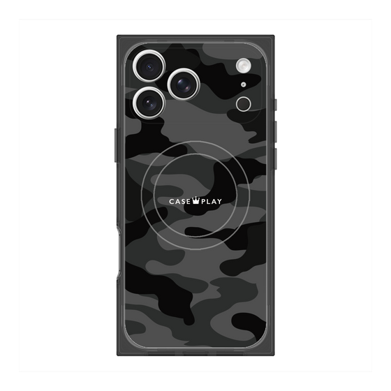 Premium Square Case with MagSafe［ Camouflage - Black ］