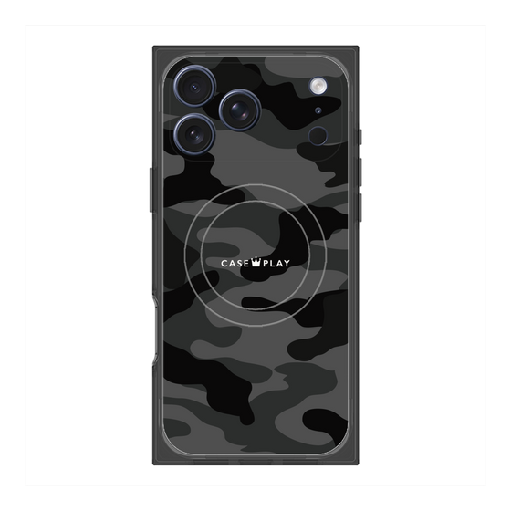 Premium Square Case with MagSafe［ Camouflage - Black ］