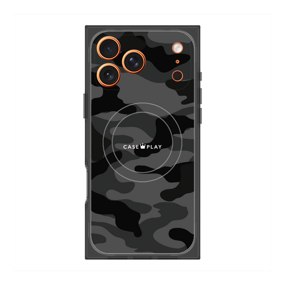 Premium Square Case with MagSafe［ Camouflage - Black ］