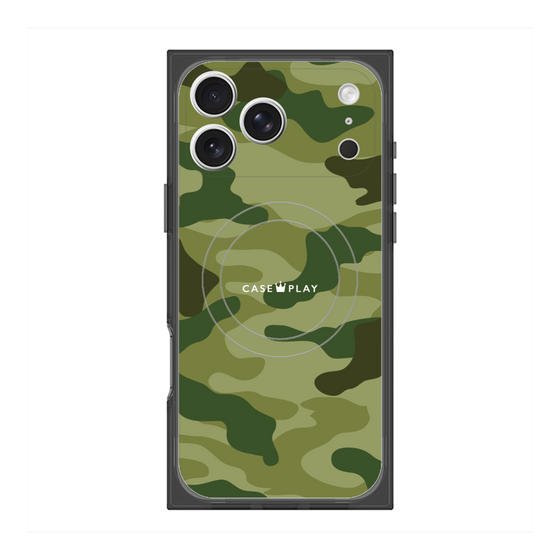 Premium Square Case with MagSafe［ Camouflage - Green ］