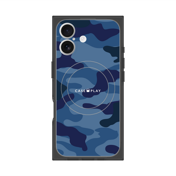 Premium Square Case with MagSafe［ Camouflage - Blue ］