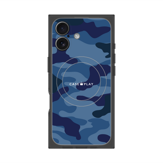 Premium Square Case with MagSafe［ Camouflage - Blue ］