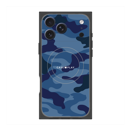 Premium Square Case with MagSafe［ Camouflage - Blue ］