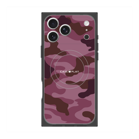 Premium Square Case with MagSafe［ Camouflage - Pink ］