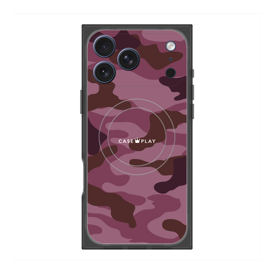 Premium Square Case with MagSafe［ Camouflage - Pink ］