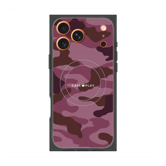 Premium Square Case with MagSafe［ Camouflage - Pink ］