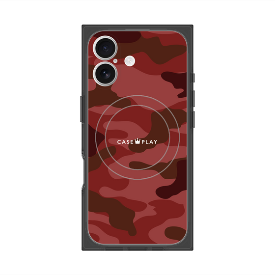 Premium Square Case with MagSafe［ Camouflage - Red ］