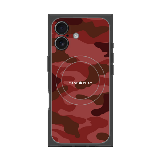 Premium Square Case with MagSafe［ Camouflage - Red ］