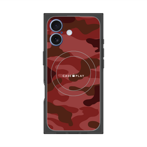 Premium Square Case with MagSafe［ Camouflage - Red ］