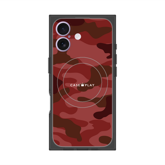 Premium Square Case with MagSafe［ Camouflage - Red ］