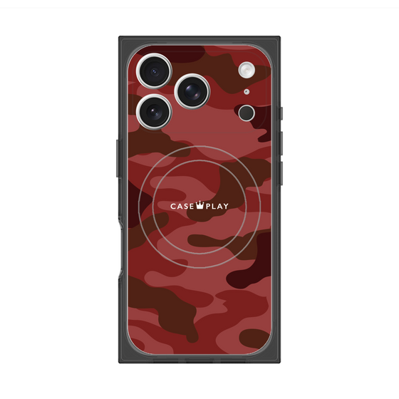 Premium Square Case with MagSafe［ Camouflage - Red ］