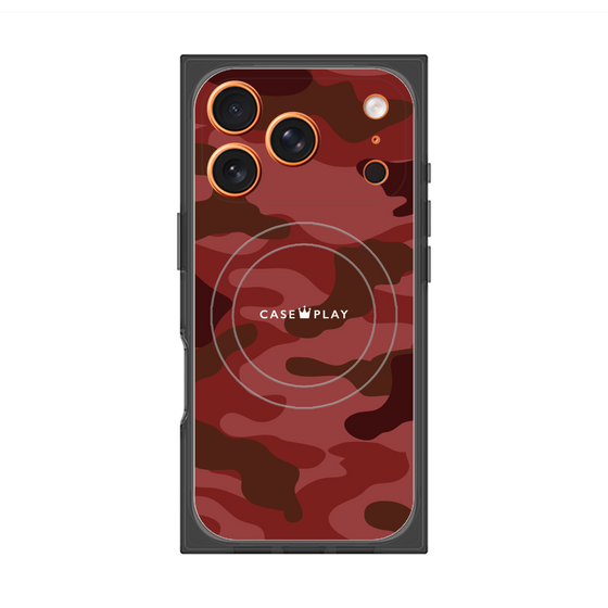 Premium Square Case with MagSafe［ Camouflage - Red ］