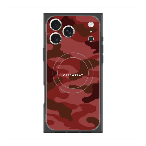 Premium Square Case with MagSafe［ Camouflage - Red ］