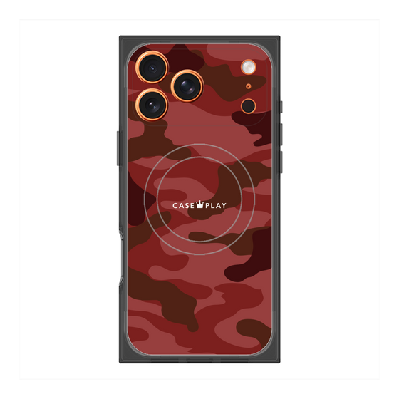 Premium Square Case with MagSafe［ Camouflage - Red ］