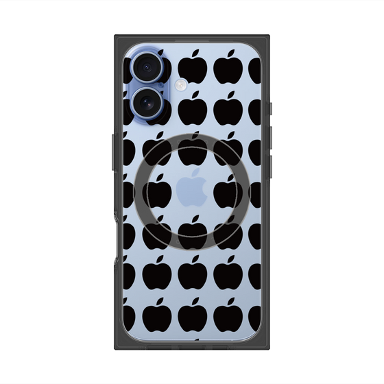 Premium Square Case with MagSafe［ Apple - Black ］