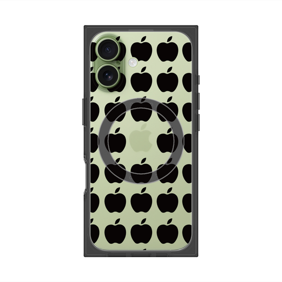 Premium Square Case with MagSafe［ Apple - Black ］