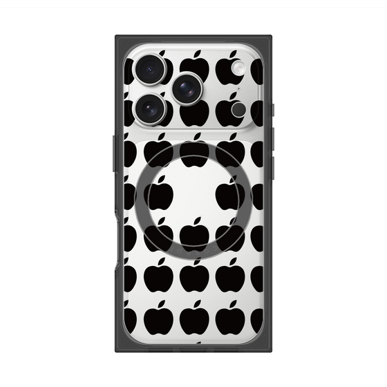 Premium Square Case with MagSafe［ Apple - Black ］