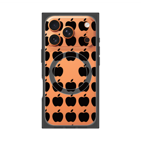 Premium Square Case with MagSafe［ Apple - Black ］