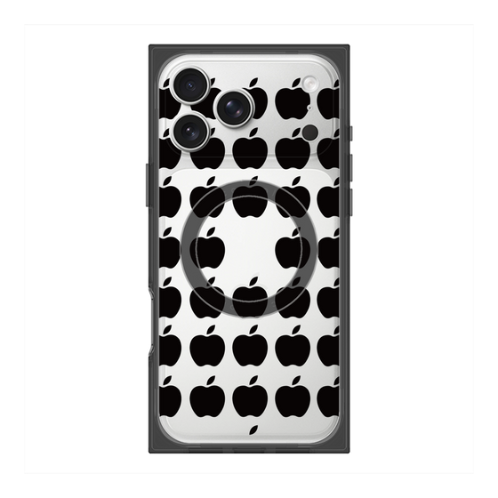 Premium Square Case with MagSafe［ Apple - Black ］